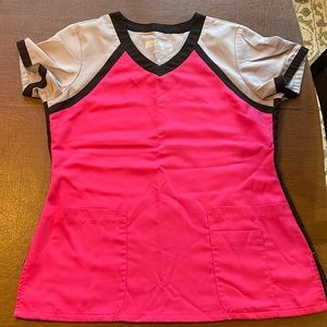 Greys anatomy scrub top pink